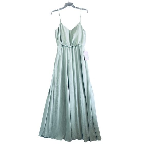 BIRDY GREY Gwennie Maxi Dress Sage Green Size Small NWT Flaw - Picture 1 of 12